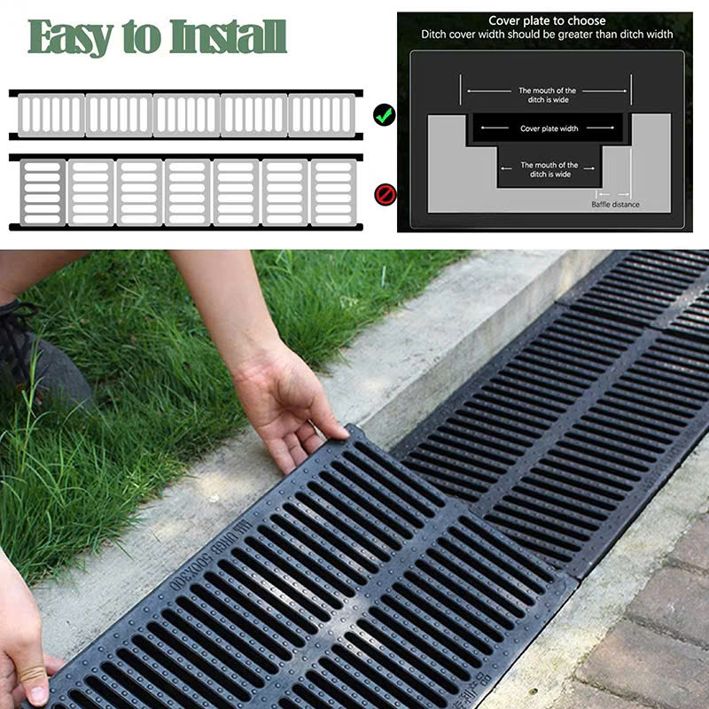 Song chắn rác SMC/BMC siêu bền kích thước 500x200 dày 20mm